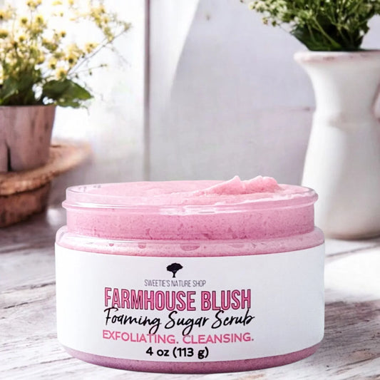 Farmhouse Blush Foaming Sugar Scrub