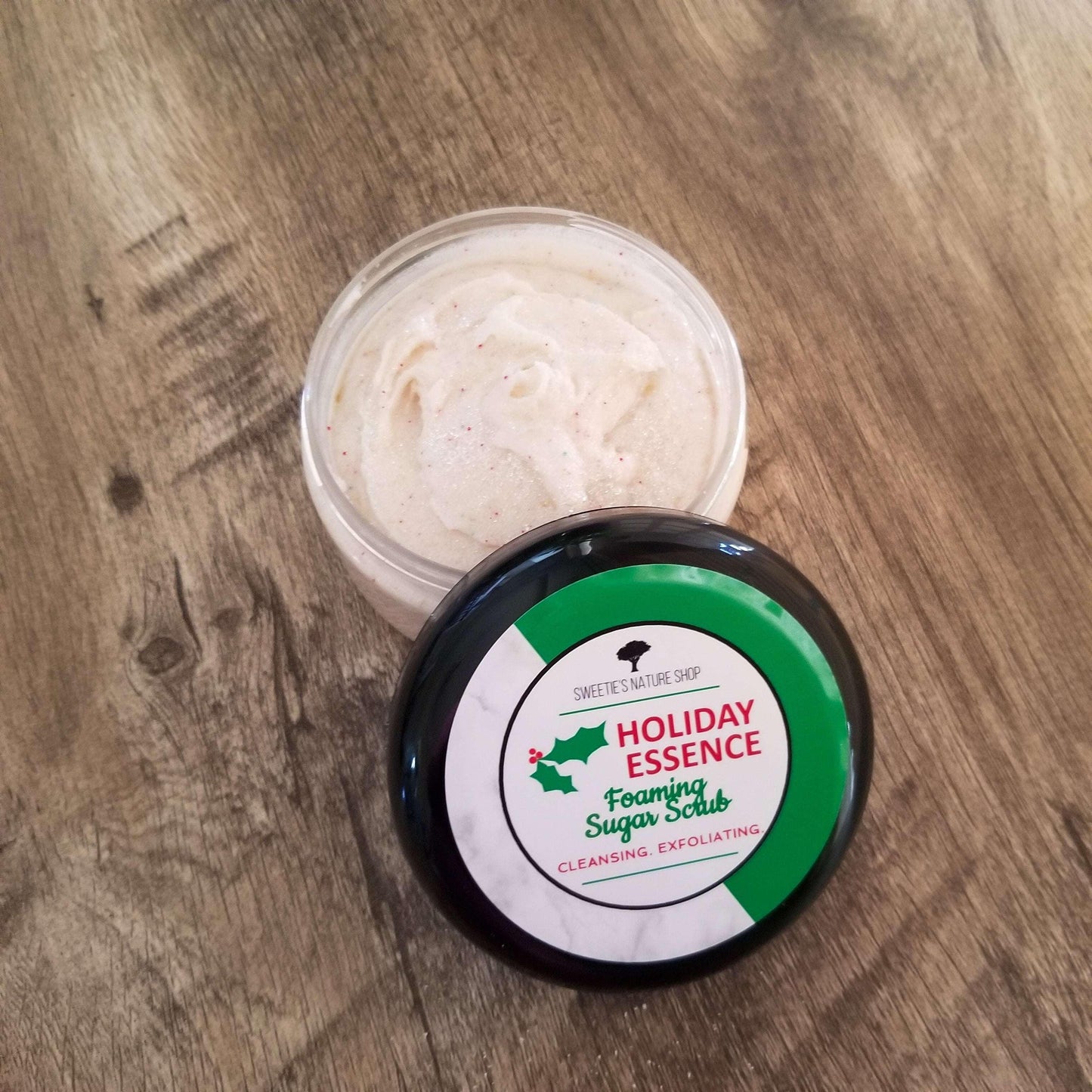 Holiday Essence Foaming Sugar Scrub - Sweetie's Nature Shop