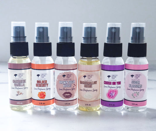 Six perfume spray minis showing options for the discovery set.