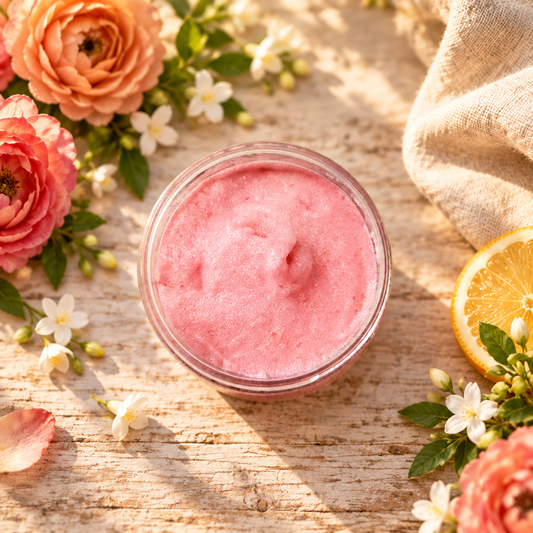 Farmhouse Bloom Foaming Sugar Scrub - Texture Shot