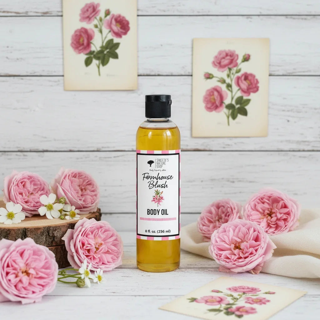 Farmhouse Blush Body Oil - Horizontal Planks
