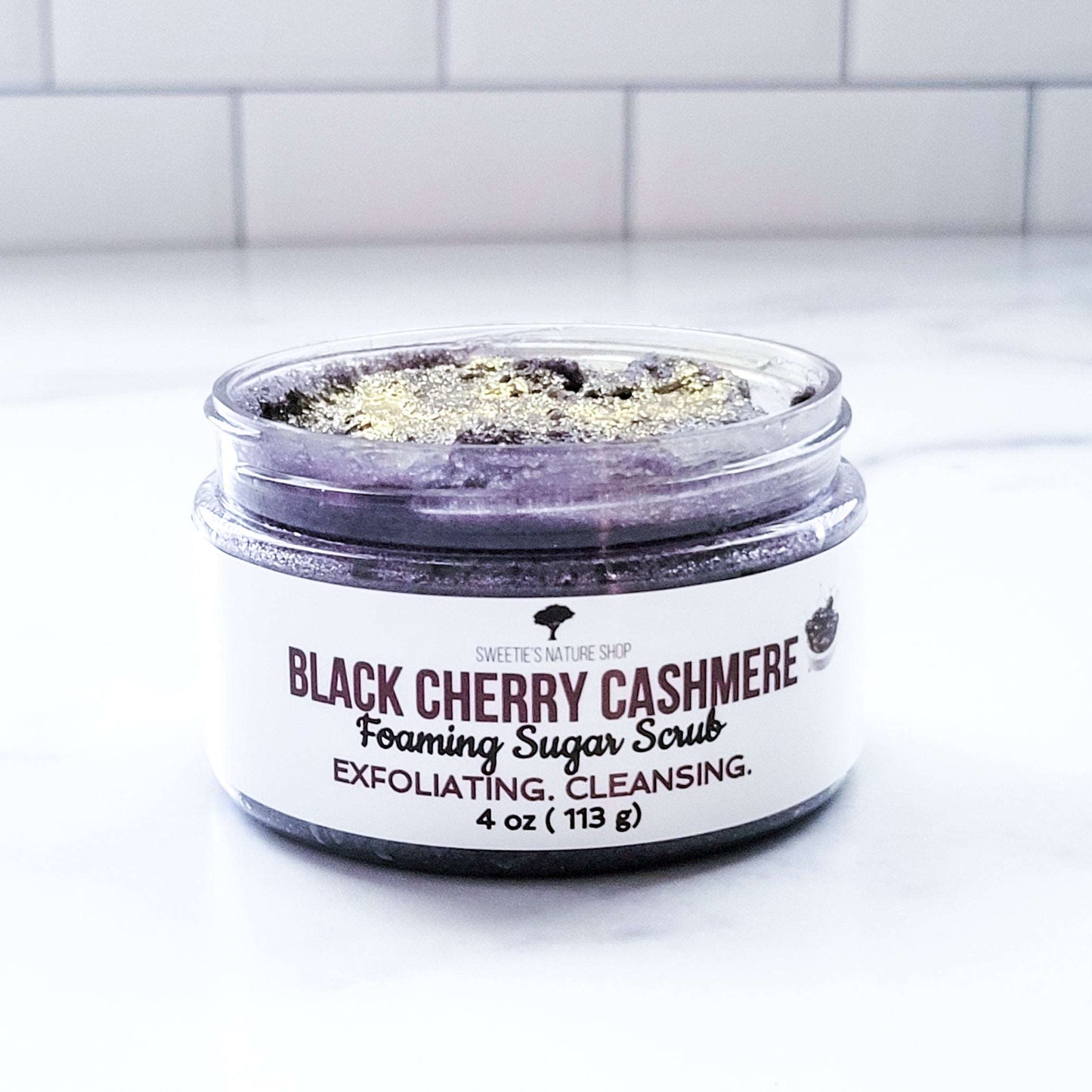 Black Cherry Cashmere Foaming Sugar Scrub