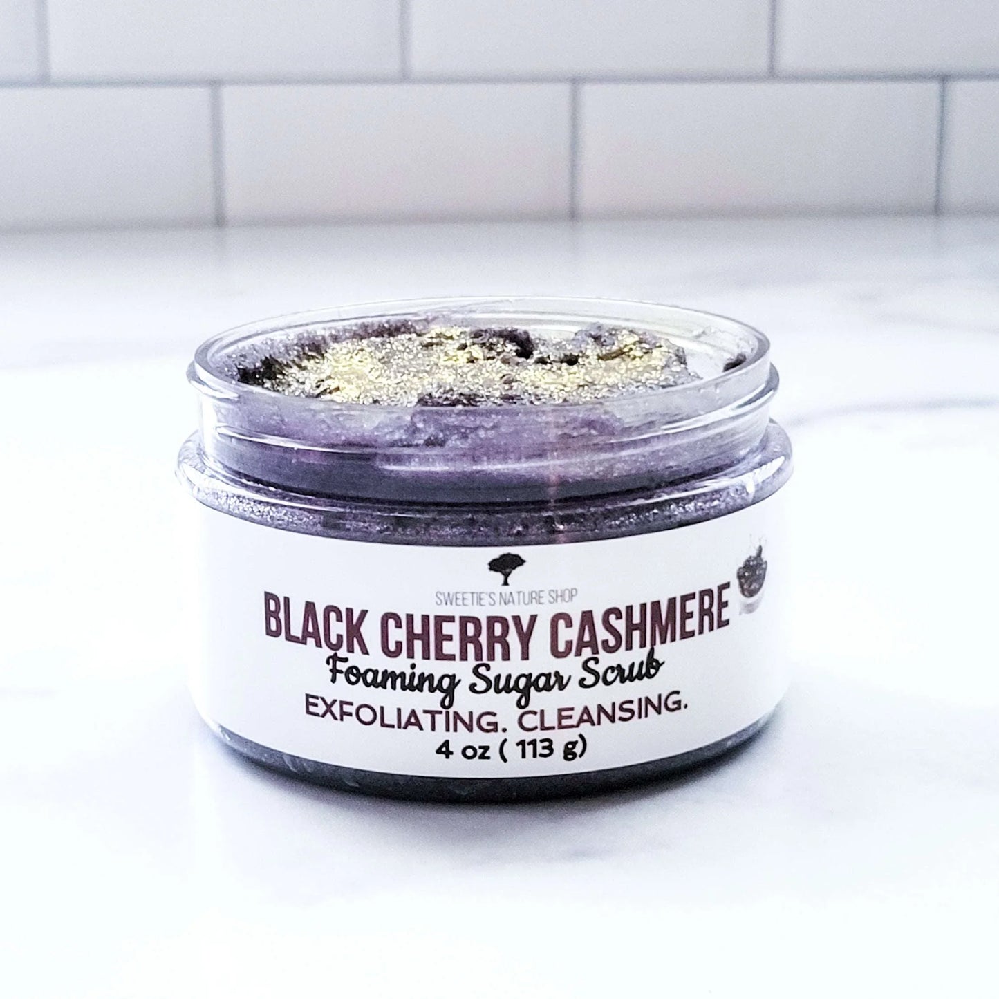 Black Cherry Cashmere Foaming Sugar Scrub