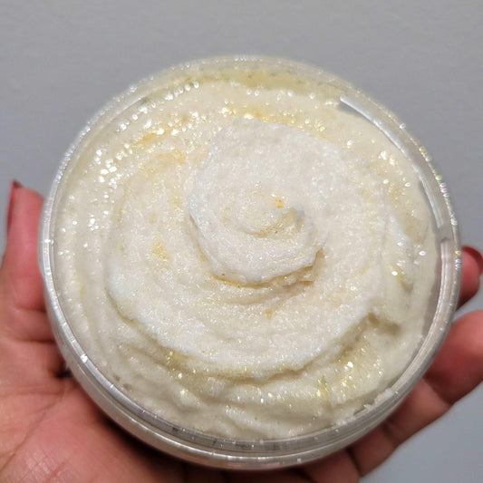 White Cashmere Foaming Sugar Scrub - Sweetie's Nature Shop