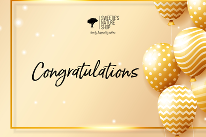 Sweetie's Nature Shop Congratulations Gift Card