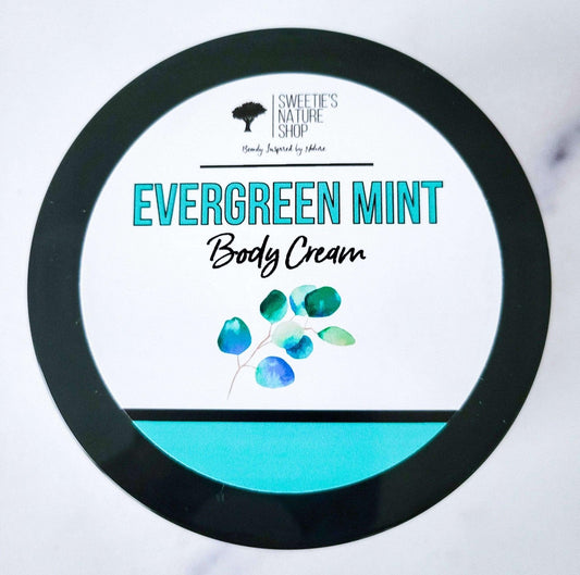Evergreen Mint Body Cream - Sweetie's Nature Shop