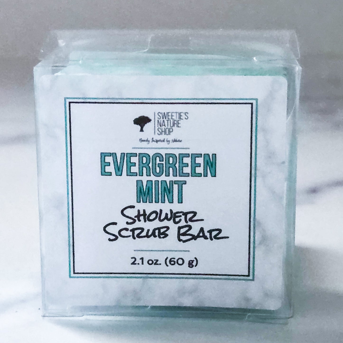 Evergreen Mint Shower Scrub Bar