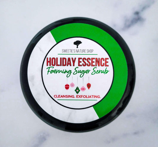 Holiday Essence Foaming Sugar Scrub - Sweetie's Nature Shop