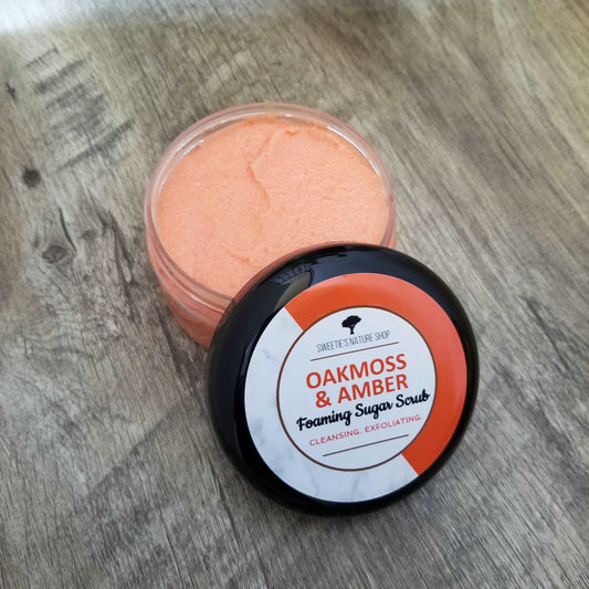 Oakmoss & Amber Foaming Sugar Scrub