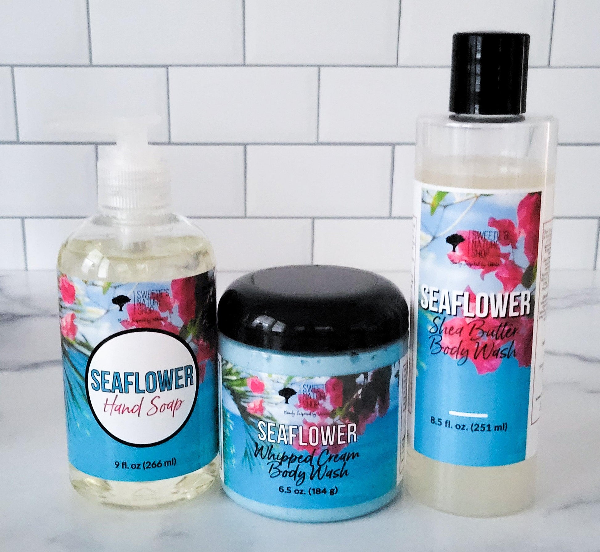 Seaflower Whipped Cream Body Wash - Sweetie's Nature Shop