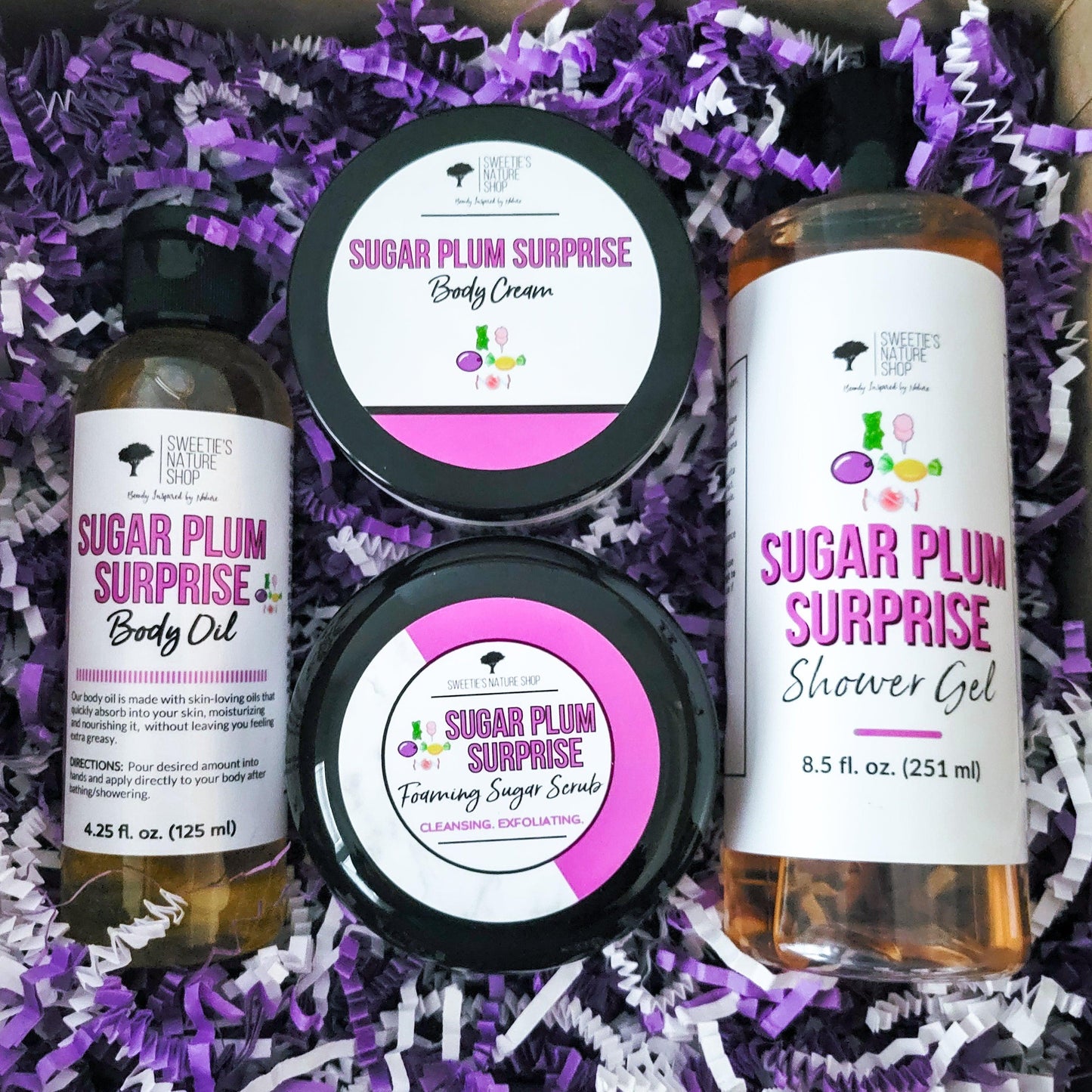 Sugar Plum Surprise Holiday Gift Set - Sweetie's Nature Shop
