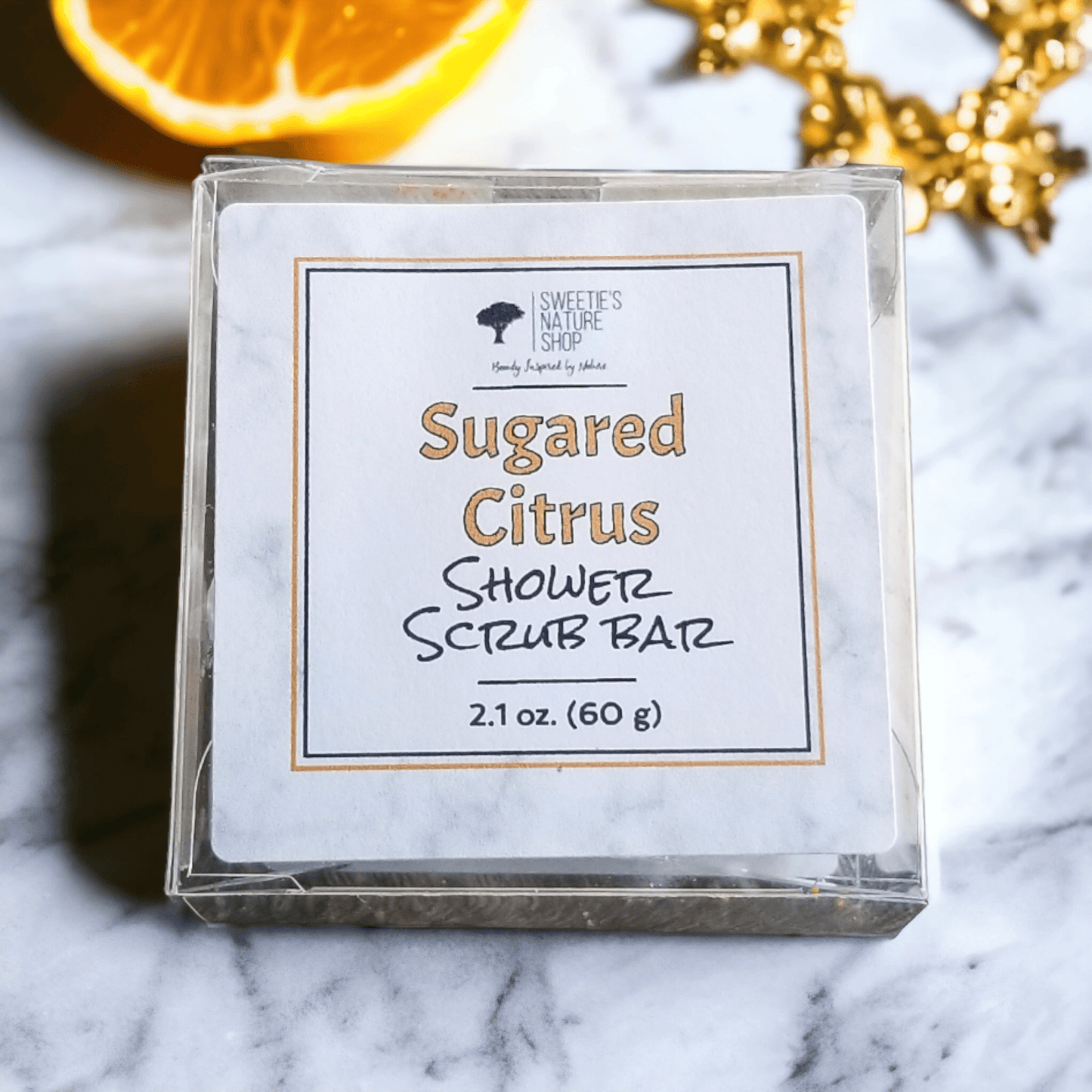 Sugared Citrus Shower Scrub Bar - Sweetie's Nature Shop