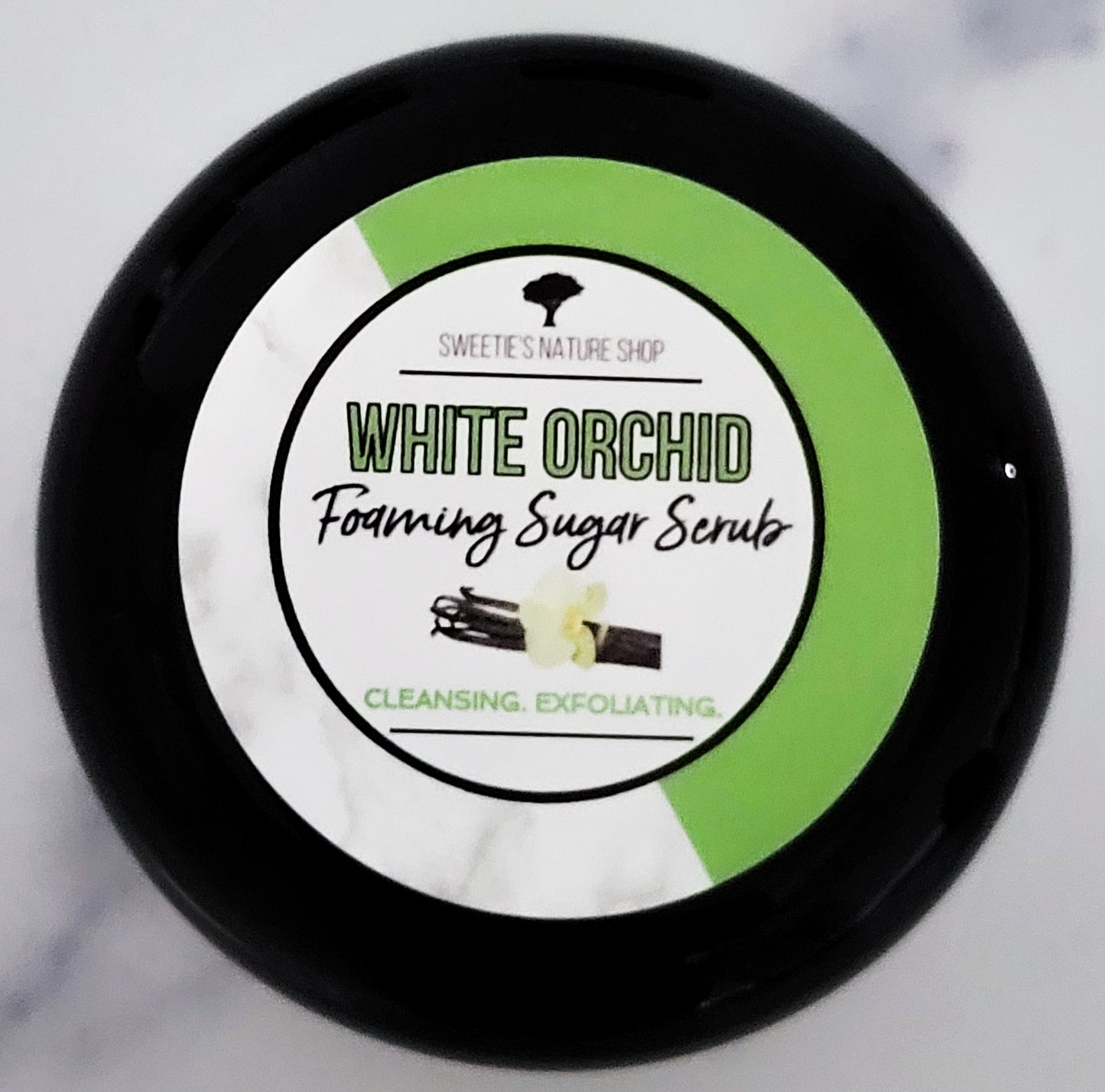 White Orchid Foaming Sugar Scrub