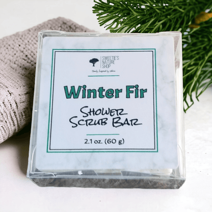 Winter Fir Shower Scrub Bar - Sweetie's Nature Shop
