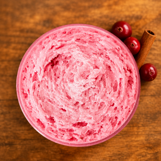 Berry Meadows Foaming Sugar Scrub - texture shot