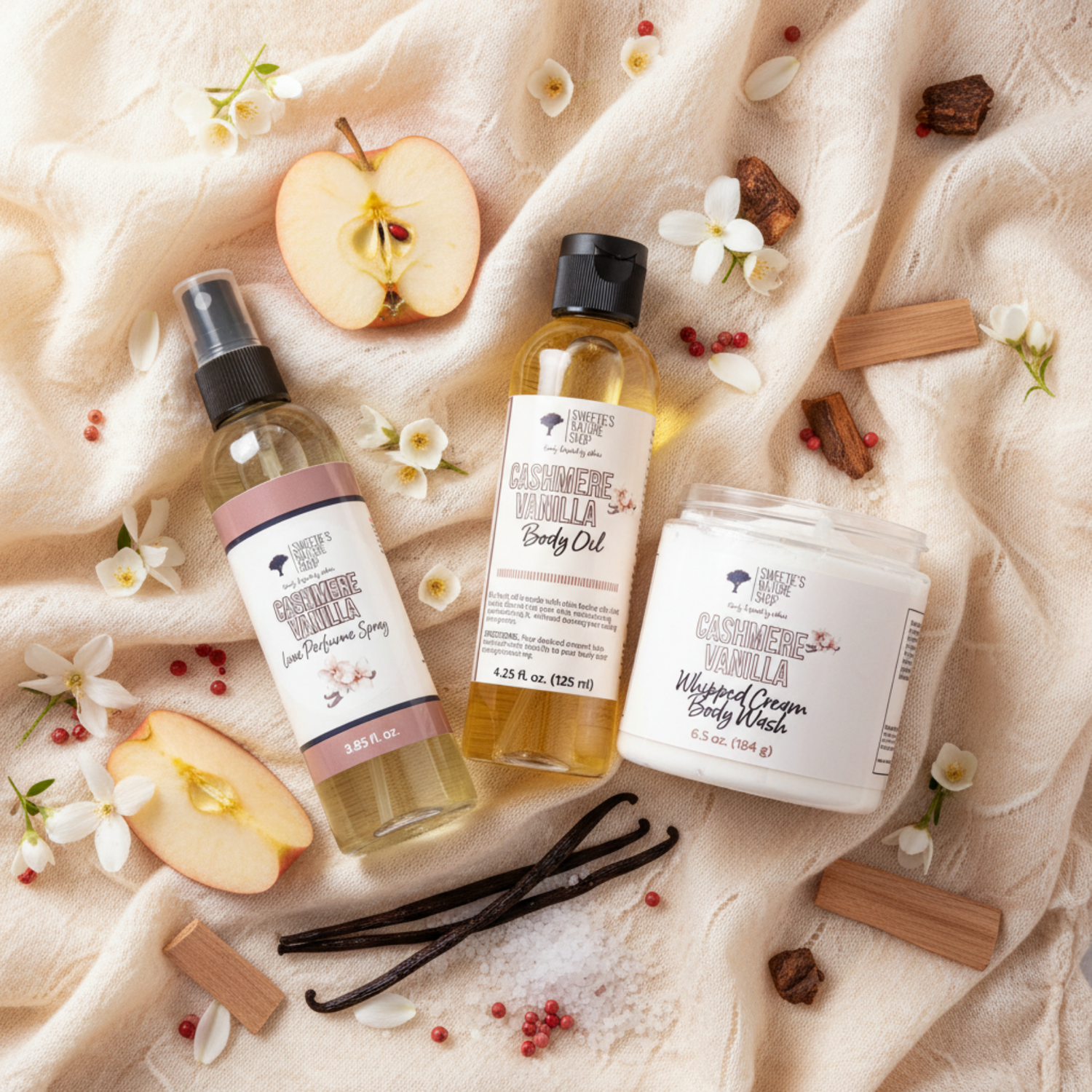 Cashmere Vanilla Bath & Body Trio