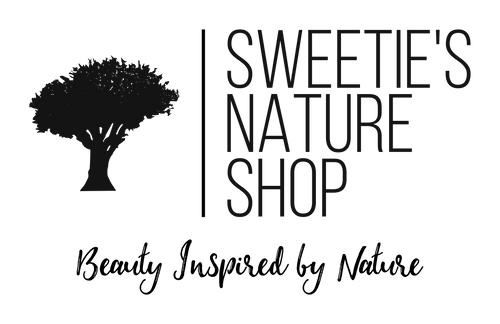 Tree and words for Sweeties Nature Shop