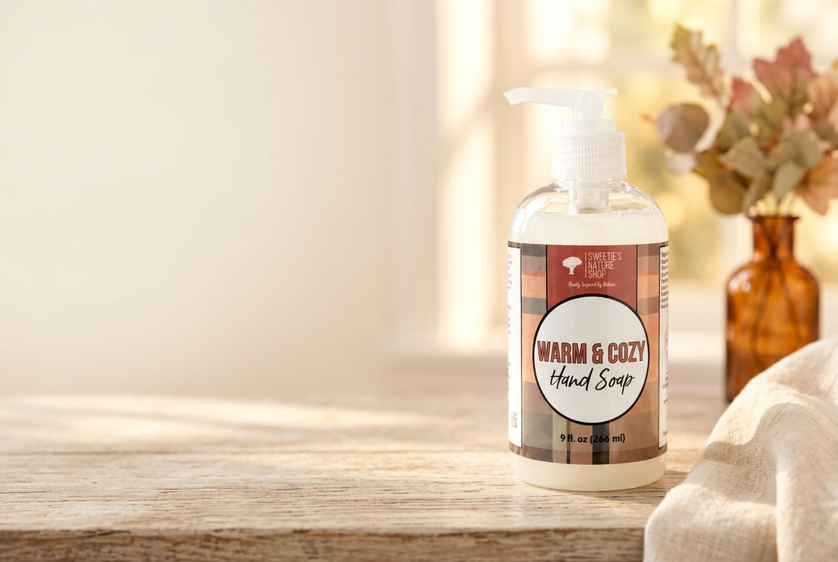 Fall banner featuring Warm & Cozy Hand Soap