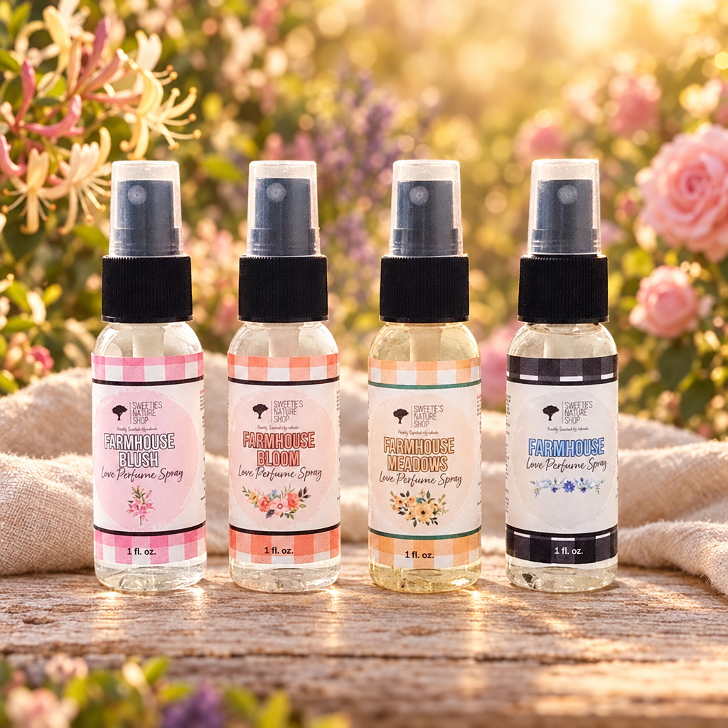 Farmhouse Collection - bottles garden background