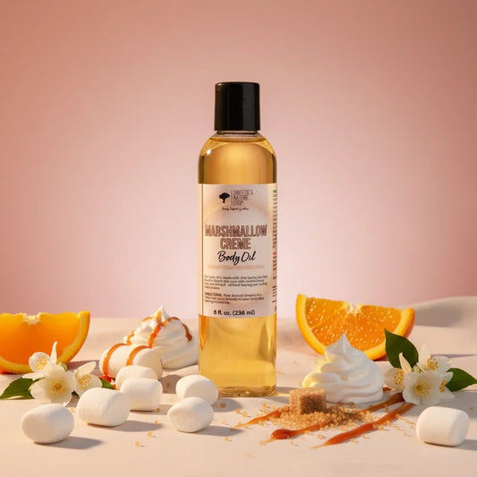 Marshmallow Creme Body Oil - Plain Warm Background