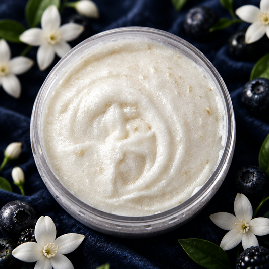 Moonlight Glow Foaming Sugar Scrub - texture shot