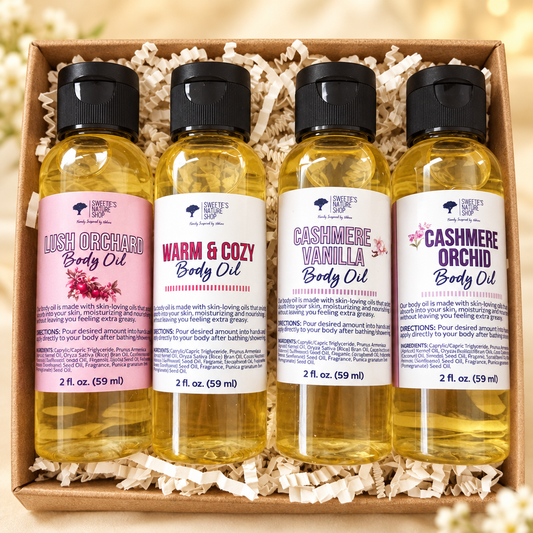 The Body Oil Edit - inside box refined