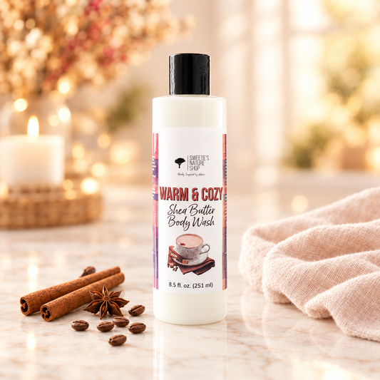 Warm & Cozy Shea Butter Body Wash - Full Bottle