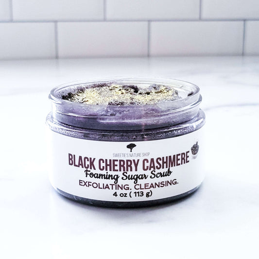 Black Cherry Cashmere Foaming Sugar Scrub